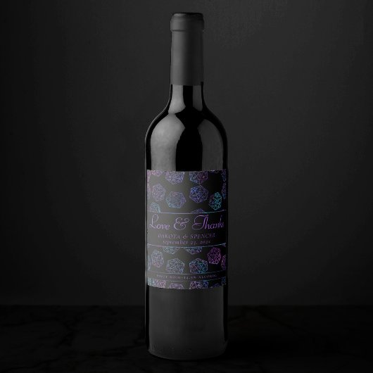 RPG Dice | Nebula Fantasy Tafelblad Gamer Custom Wijn Etiket