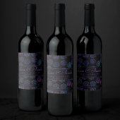 RPG Dice | Nebula Fantasy Tafelblad Gamer Custom Wijn Etiket