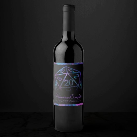 RPG Dice | Nebula Fantasy tafelblad gamer Dank u Wijn Etiket