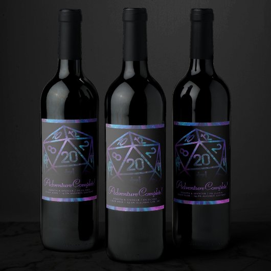 RPG Dice | Nebula Fantasy tafelblad gamer Dank u Wijn Etiket