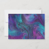 RPG Dice | Nebula Fantasy tafelblad gamer Entree RSVP Kaartje (Achterkant)