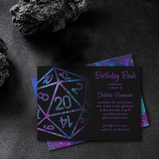 RPG Dice | Nebula Fantasy tafelblad PnP Gamer Part Kaart