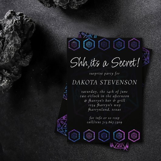 RPG Dice | Nebula Old School Tafelblad Roleplayer Kaart