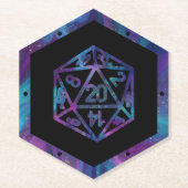 RPG Dice | Nebula Old School Tafelblad Roleplayer Kartonnen Onderzetters (Voorkant)