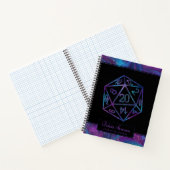 RPG Dice | Nebula Tabletop PnP Gamer Graph Paper Notitieboek (Binnen)