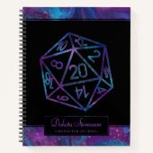RPG Dice | Nebula Tabletop PnP Gamer Graph Paper Notitieboek (Voorkant)