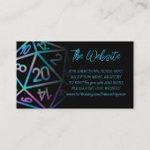 RPG Dice | Officiële website van Holo Fantasy Tabl Informatiekaartje (Voorkant)