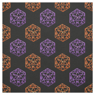 RPG Dice Oranje Paarse Halloween tafelblad gamer Stof
