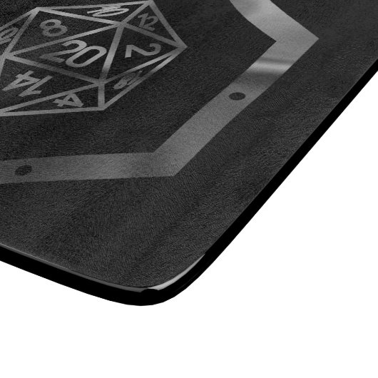 RPG Dice | Retro Old School tafelblad rollenspeler Snijplank (Hoek)