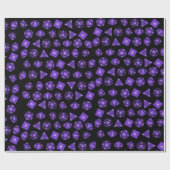 RPG Dice Roll geek Gift paper Gamer Fantasy Cadeaupapier (Vlak)