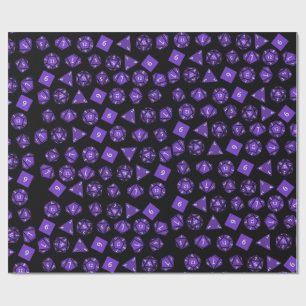 RPG Dice Roll geek Gift paper Gamer Fantasy Cadeaupapier