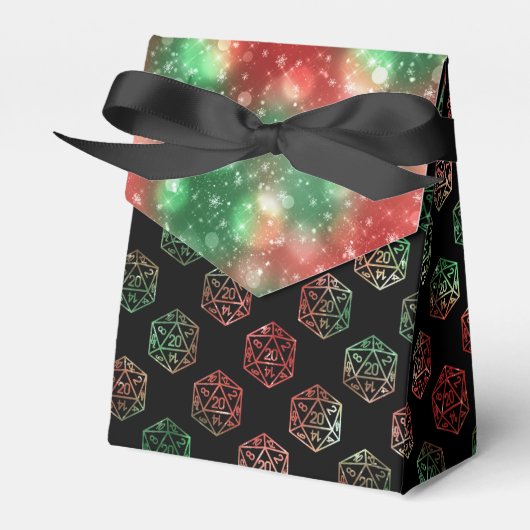 RPG Dice | XMAS Fantasy Retro Tafelblad PnP Gamer Bedankdoosjes (Voorkant Zijde)