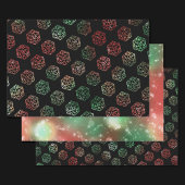 RPG Dice | XMAS Fantasy Retro Tafelblad PnP Gamer Inpakpapier Vel