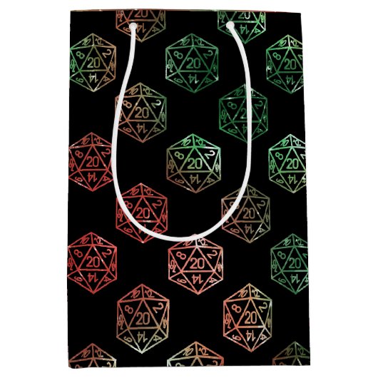 RPG Dice | XMAS Fantasy Retro Tafelblad PnP Gamer Medium Cadeauzakje (Voorkant)