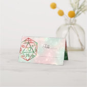 RPG Dice | XMAS Fantasy Retro Tafelblad PnP Gamer Plaatskaartje (Voorkant)