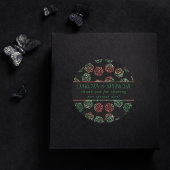 RPG Dice | XMAS Fantasy Tafelblad Gamer Custom Ronde Sticker