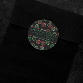 RPG Dice | XMAS Fantasy Tafelblad Gamer Custom Ronde Sticker