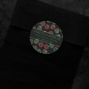 RPG Dice   XMAS Fantasy Tafelblad Gamer Custom Ronde Sticker