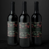 RPG Dice | XMAS Fantasy Tafelblad Gamer Custom Wijn Etiket