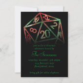 RPG Dice | XMAS Fantasy Tafelblad Gamer Holiday Kaart (Voorkant)