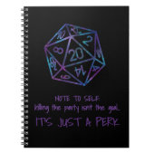 RPG DM-Humor | Nebula Killing the Party is een ext Notitieboek (Voorkant)