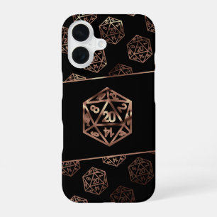 RPG Dobbelsteen   Koper Fantasy Retro Tafelblad Pn iPhone 16 Hoesje