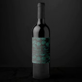 RPG Dobbelstenen | Emerald Fantasy Tabletop Gamer Wijn Etiket