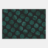 RPG Dobbelstenen | Emerald Fantasy Tabletop Retro  Inpakpapier Vel (Voorkant)