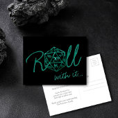 RPG Dobbelstenen | Emerald Tabletop Gamer Datumwij Briefkaart