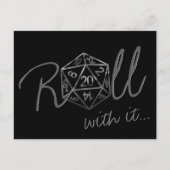 RPG Dobbelstenen | Fantasy Tafelblad Gamer Datumwi Briefkaart (Voorkant)