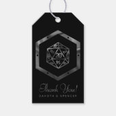 RPG Dobbelstenen | Fantasy Tafelblad Retro Gamer A Cadeaulabel (Voorkant)