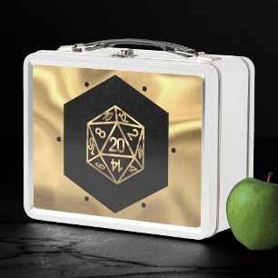 RPG Dobbelstenen   Gouden Fantasy Retro Tafelblad 