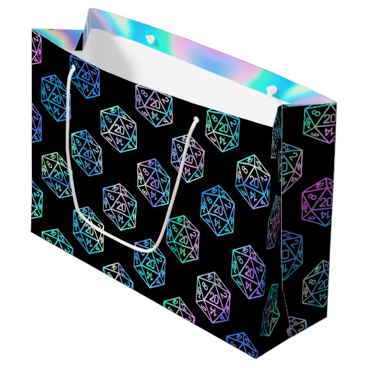 RPG Dobbelstenen | Holo Fantasy Retro Tafelblad Pn Groot Cadeauzakje (Voorkant Gekanteld)