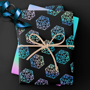 RPG Dobbelstenen   Holo Old School Tabletop PnP Ro Inpakpapier Vel