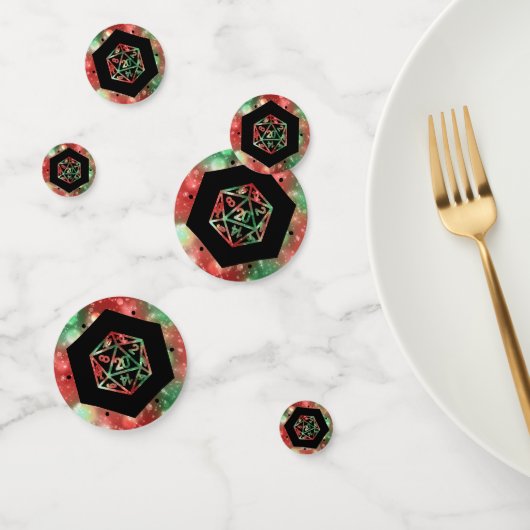 RPG Dobbelstenen | KERST Fantasy Retro Tafelblad P Confetti (Groep)