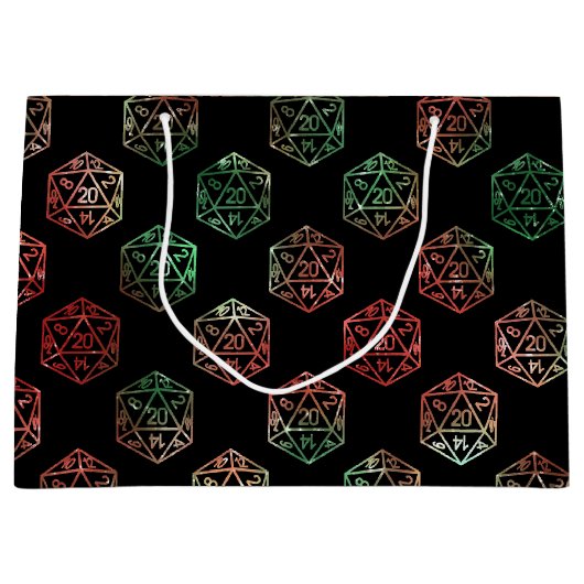 RPG Dobbelstenen | Kerstmis Fantasy Retro Tafelbla Groot Cadeauzakje (Voorkant)