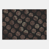 RPG Dobbelstenen | Koper Fantasy Retro Tafelblad P Inpakpapier Vel (Voorkant)