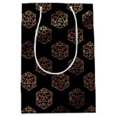 RPG Dobbelstenen | Koper Fantasy Retro Tafelblad P Medium Cadeauzakje (Voorkant)