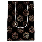 RPG Dobbelstenen | Koper Fantasy Retro Tafelblad P Medium Cadeauzakje (Achterkant)