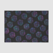 RPG Dobbelstenen | Nebula Fantasy Retro Tabletop P Tissuepapier (Voorkant)