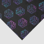 RPG Dobbelstenen | Nebula Fantasy Retro Tafelblad Tissuepapier (Detail)
