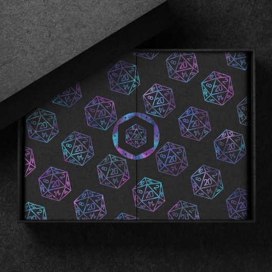 RPG Dobbelstenen | Nebula Fantasy Retro Tafelblad Tissuepapier