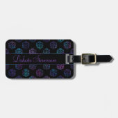 RPG Dobbelstenen | Nebula Fantasy Tafelblad Gamer Bagagelabel (Voorkant horizontaal)
