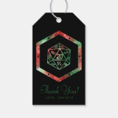 RPG Dobbelstenen | XMAS Fantasy Tafelblad Gamer Aa Cadeaulabel (Achterkant)