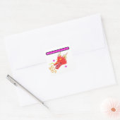 RPG-draak Vierkante Sticker (Envelop)