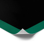 RPG Dragon | Emerald Fantasy Tafelblad Gamer Dice Poster (Hoek)