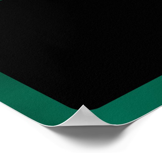 RPG Dragon | Emerald Fantasy Tafelblad Gamer Dice Poster (Hoek)