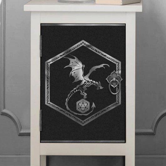 RPG Dragon | Fantasy Tabletop Retro PnP Gamer Dice Tissuepapier