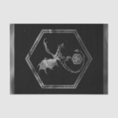 RPG Dragon | Fantasy Tabletop Retro PnP Gamer Dice Tissuepapier (Voorkant)