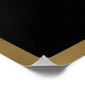 RPG Dragon | Gold Fantasy tafelblad PnP Gamer Dice Poster (Hoek)